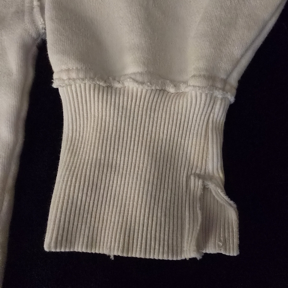 Aerie Oversized Crewneck Sweatshirt Size M Colour White 100% Cotton - Picture 5 of 15